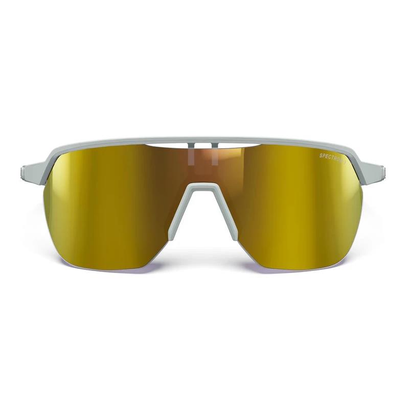 Brille Frequency Grau/Weiß Glas Serie Spectron 3CF Gold Verspiegelt