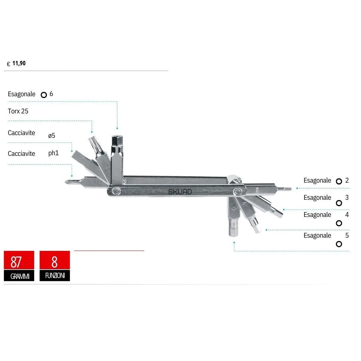 Multitool Eight Tool 8 Functions #1