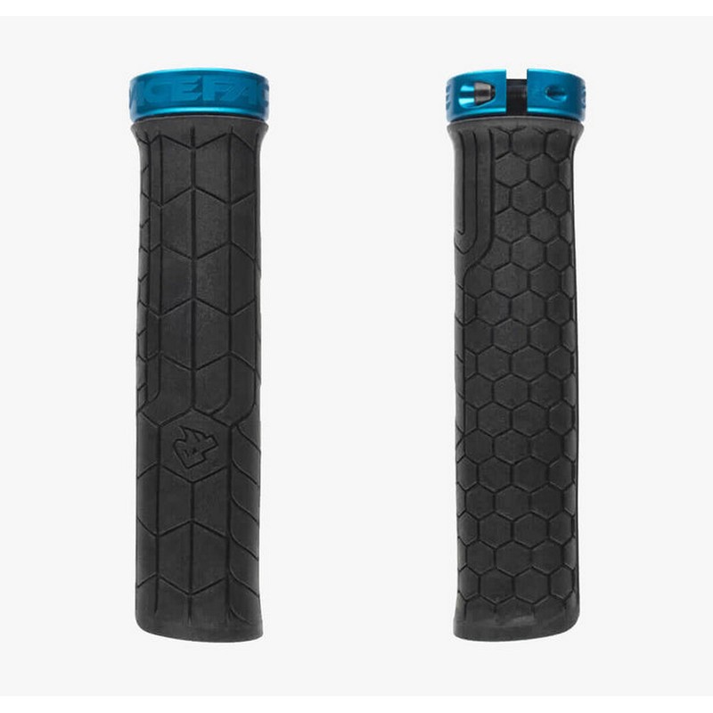MTB -Mantopalpaar wirft Griff 33 mm schwarz/blau