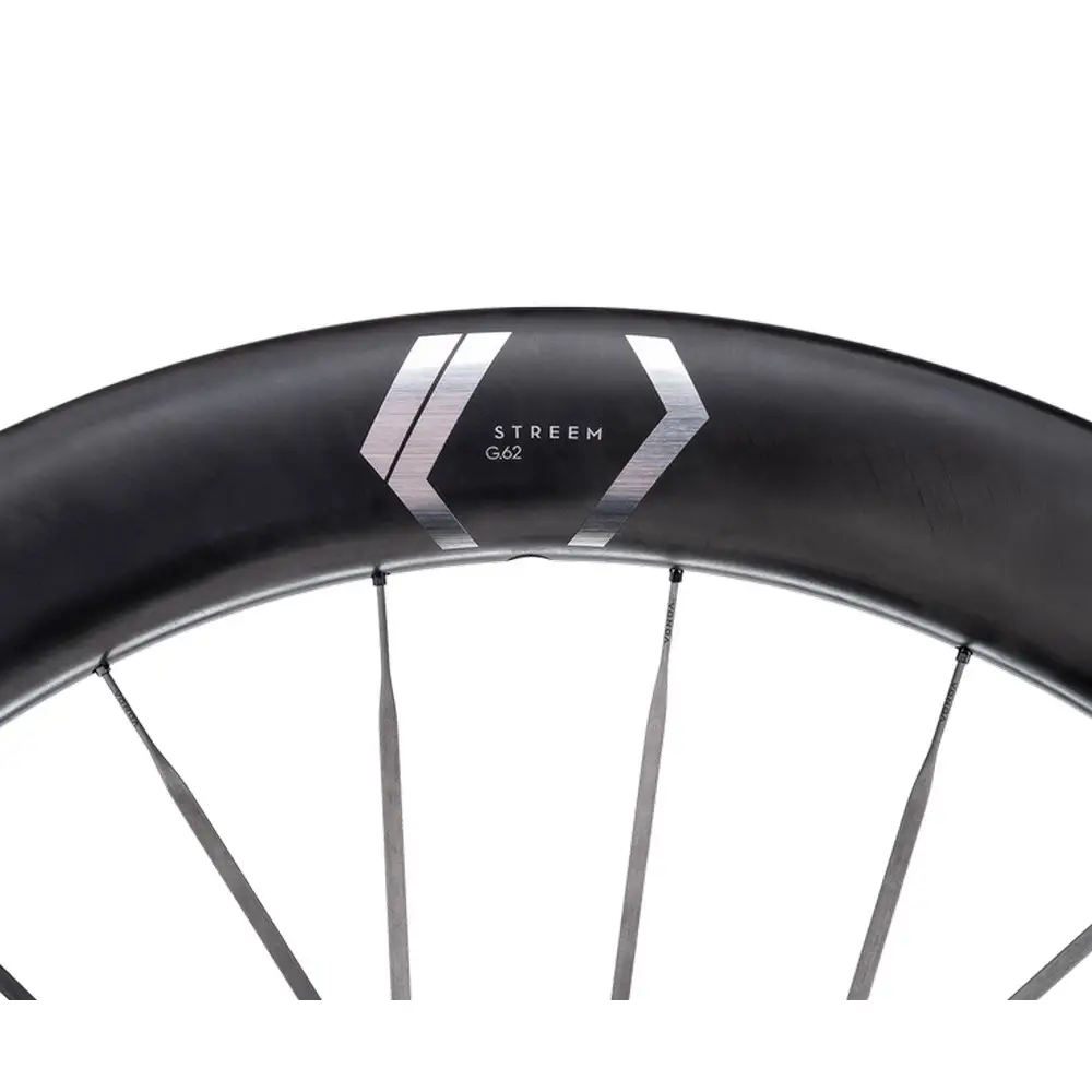 Coppia Ruote Gravel Streem G.62 CS 12x100mm - 12x142mm Centerlock Corpetto HG 11-12v Argento #6