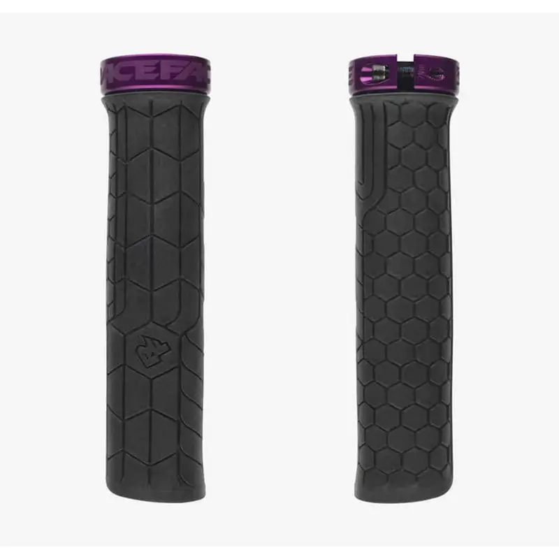 MTB -Mantopelpaar wirft 30 mm schwarz/lila Griff - image