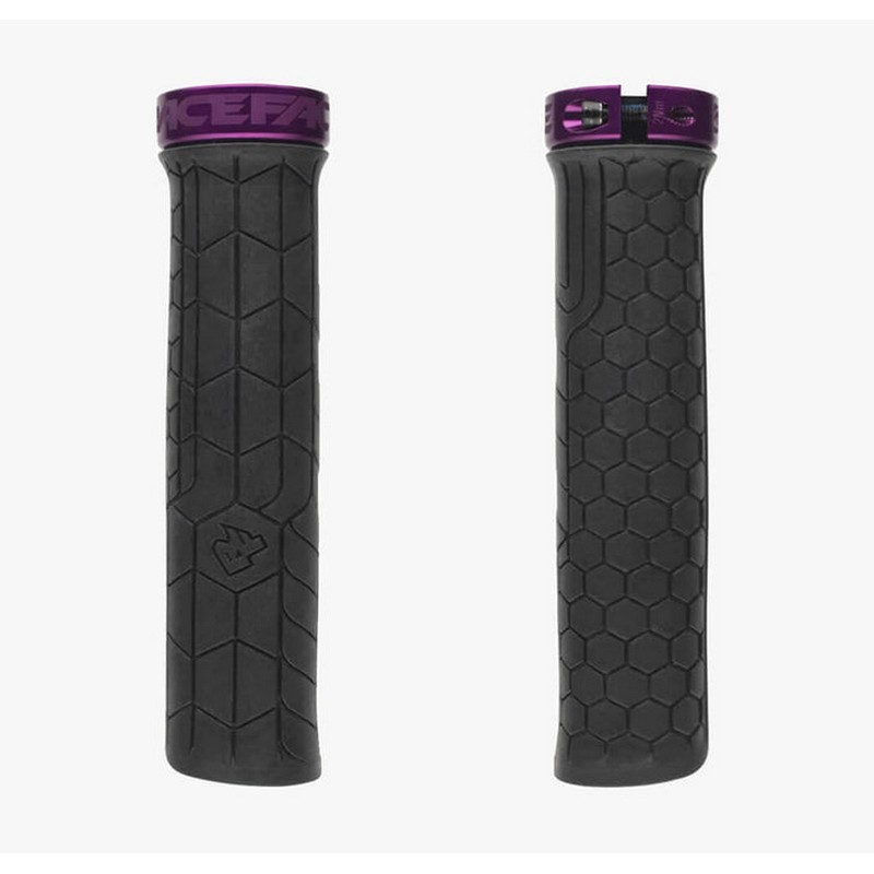 MTB -Mantopelpaar wirft Griff 33 mm schwarz/lila