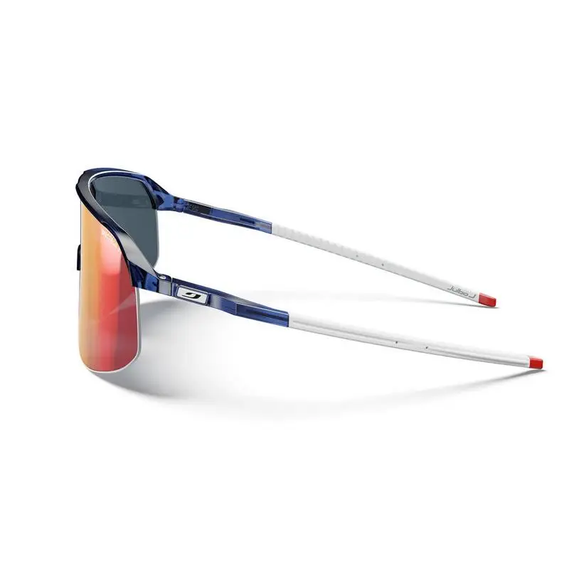 Density Brille Blau/Weiß, Spectron 3CF Serie, rot verspiegelte Linse #2