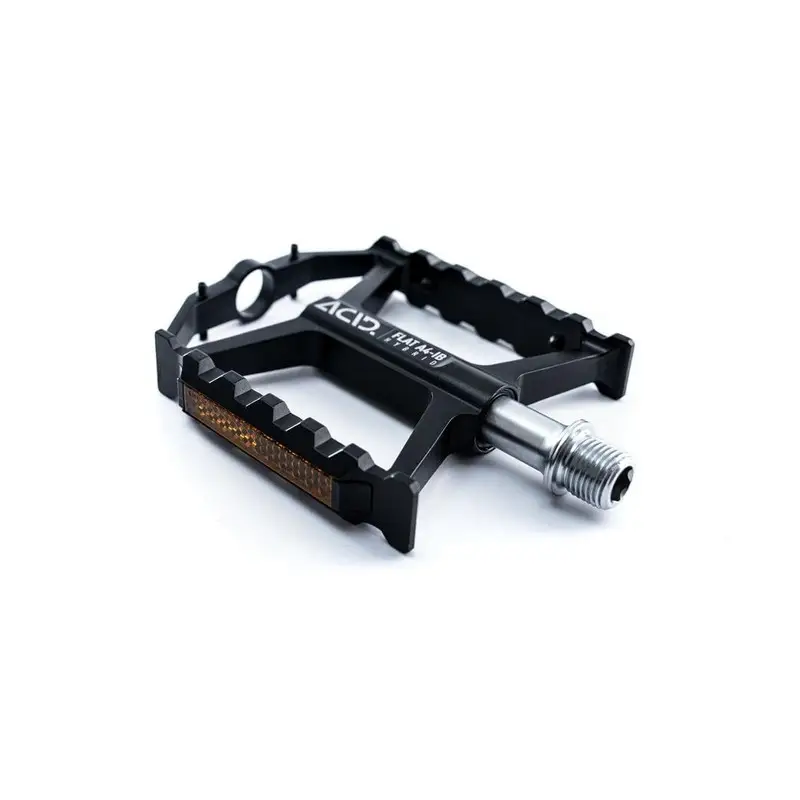 Coppia Pedali City / Trekking FLAT A4-IB Hybrid Nero #1