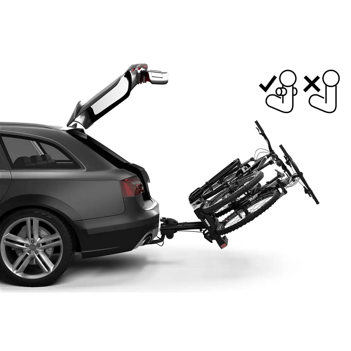 Tow Bar Bike Carrier EasyFold XT 965 Fix4Bike for Two Bikes only compatible with Fix4Bike #1