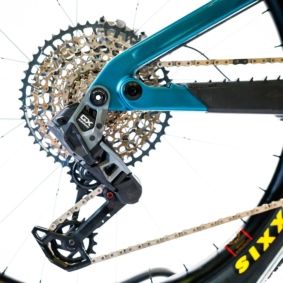 Bullit 4 C GX AXS Bicicleta de prueba (244km) 29/27.5'' 170mm 12v 600Wh Bosch CX Destello Azul Verdo #2