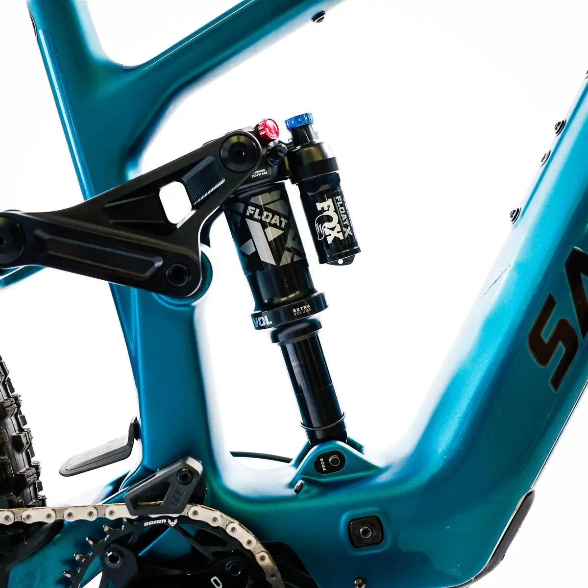 Bullit 4 C GX AXS Bicicleta de prueba (244km) 29/27.5'' 170mm 12v 600Wh Bosch CX Destello Azul Verdo #8