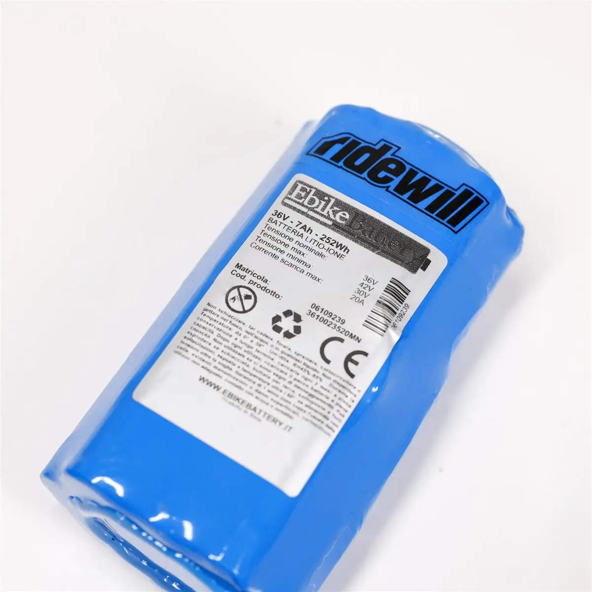 Kit Range Extender Batteria Borraccia con attacco Magnetico 36v - 7Ah - 252Wh #6