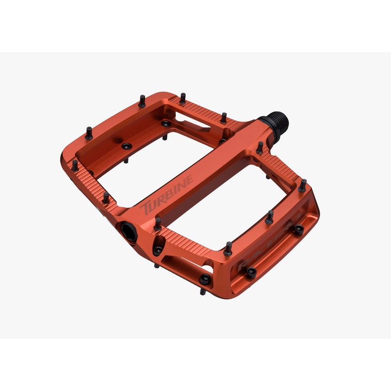 Casal pedal mtb turbina laranja