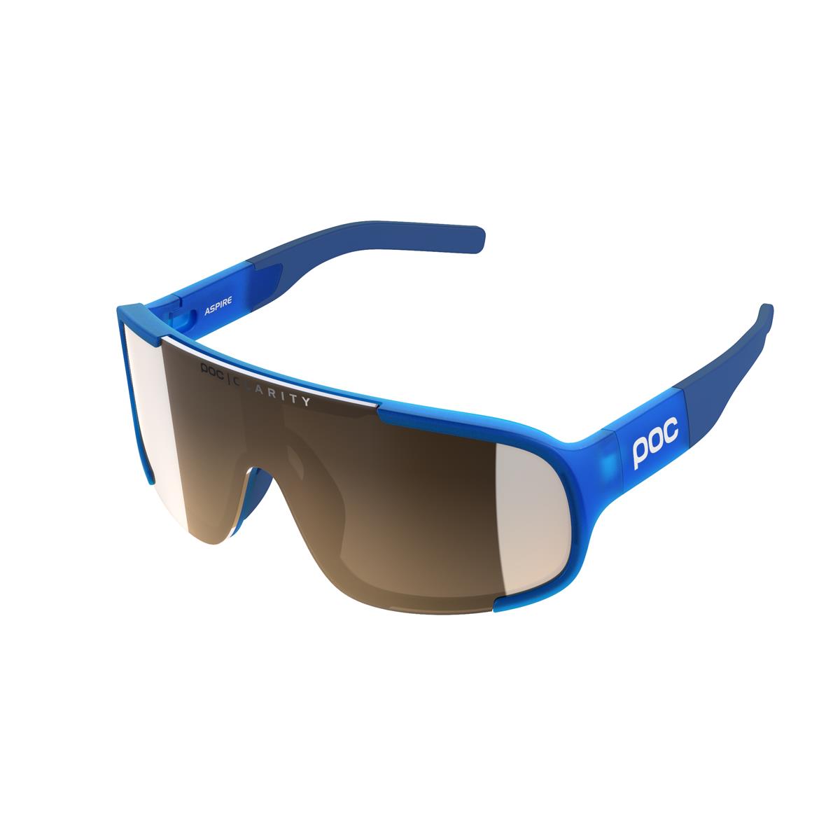 Aspire Sunglasses Opal Blue Translucent Lens Brown/Silver Mirror