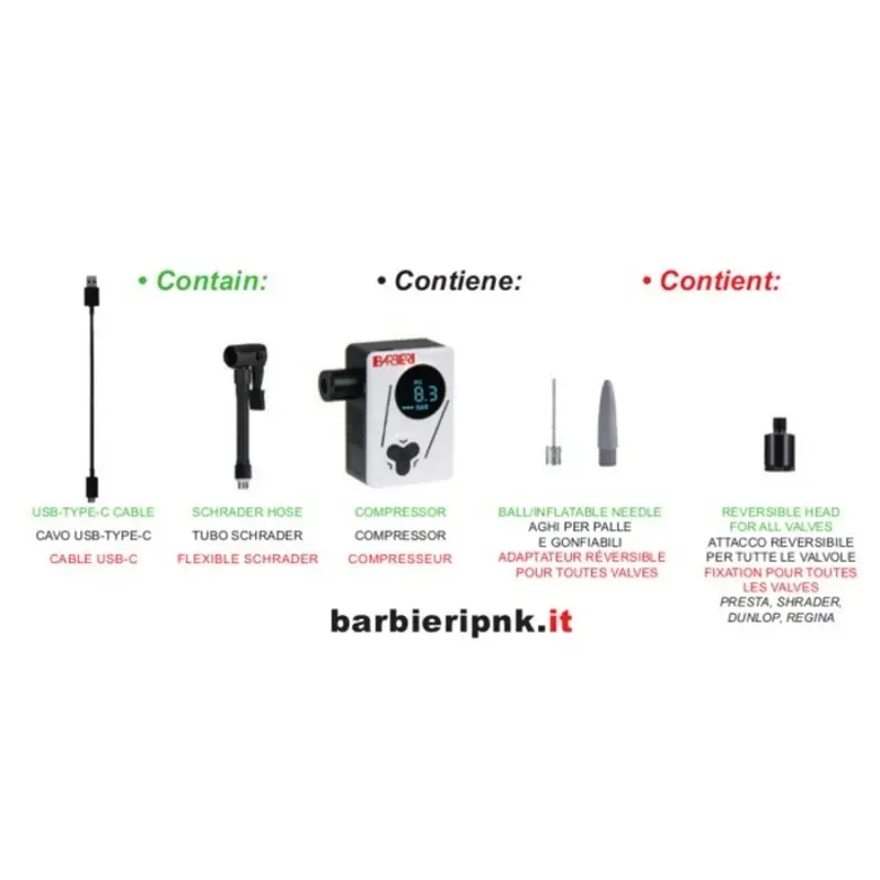 Mini Pompa Elettrica 8.3 Bar Compatibile E-bike #7