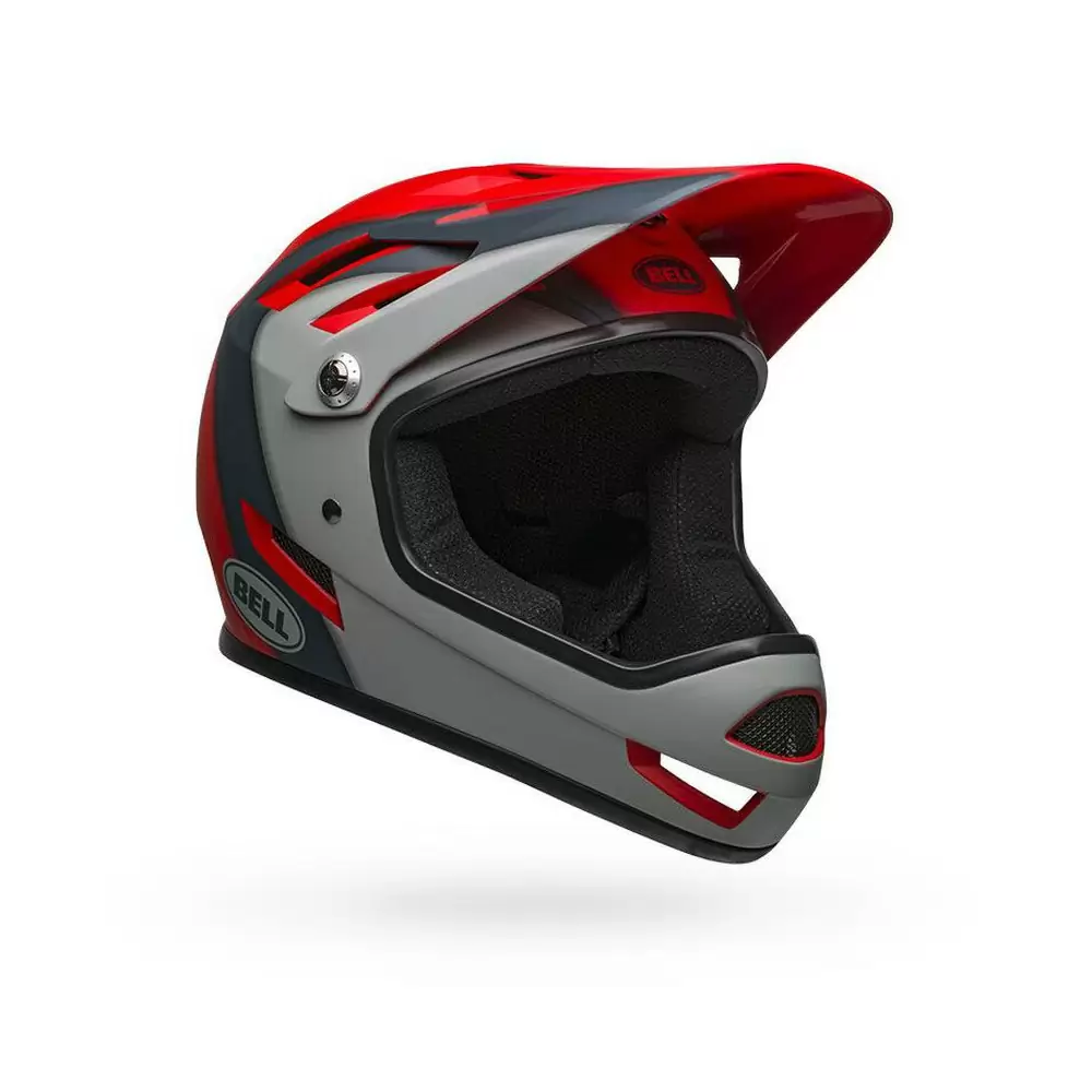Fullface BMX Helm Sanction Grau/Rot Größe XS (48-51cm) #1
