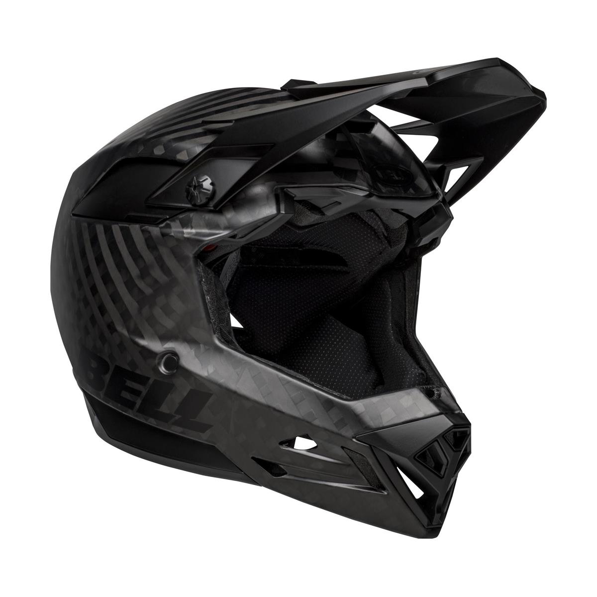 Full-10 Spherical Matte Black Carbon Full Face Helmet Size XS/S (51-55cm)