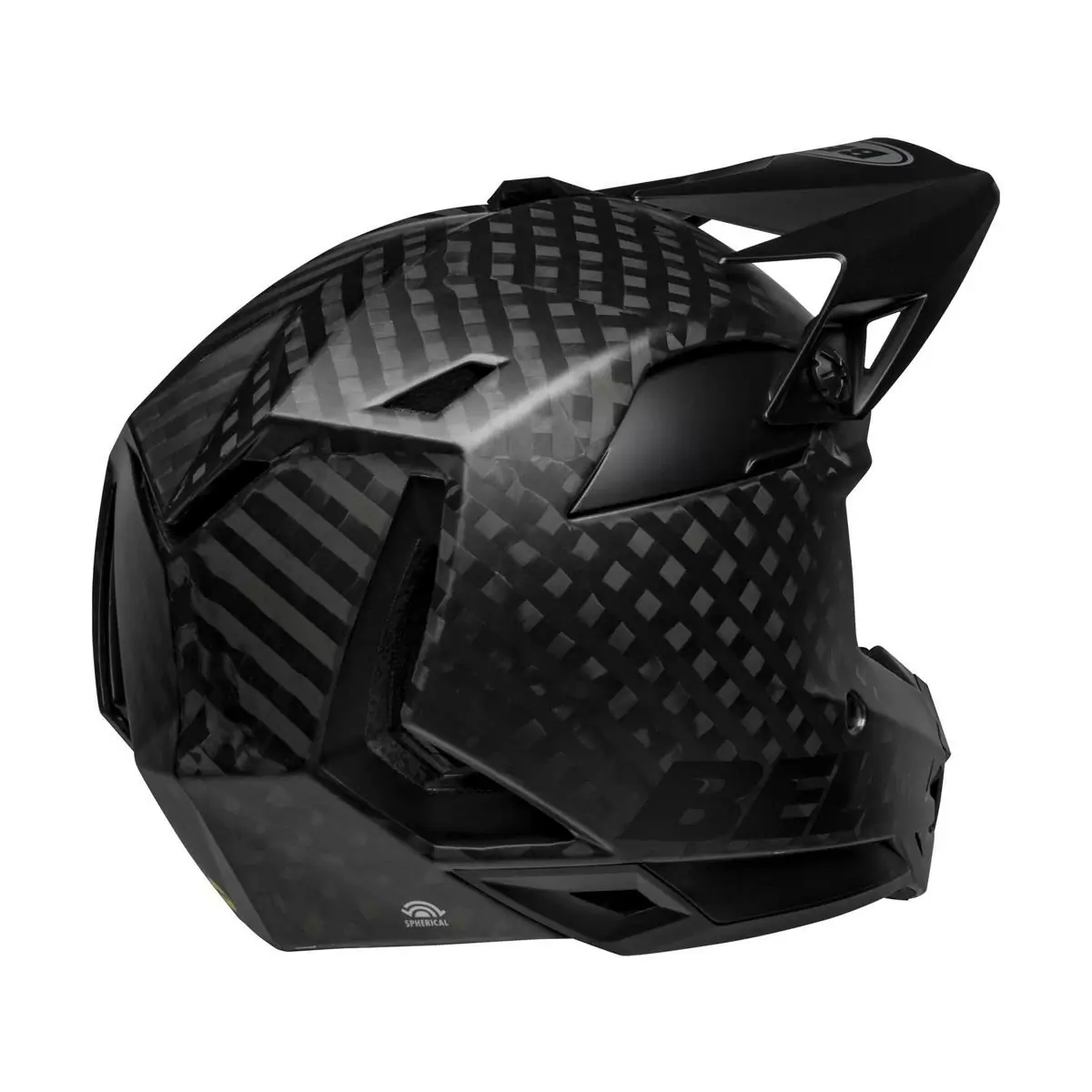 Full-10 Spherical Matte Black Carbon Full Face Helmet Size XS/S (51-55cm) #4