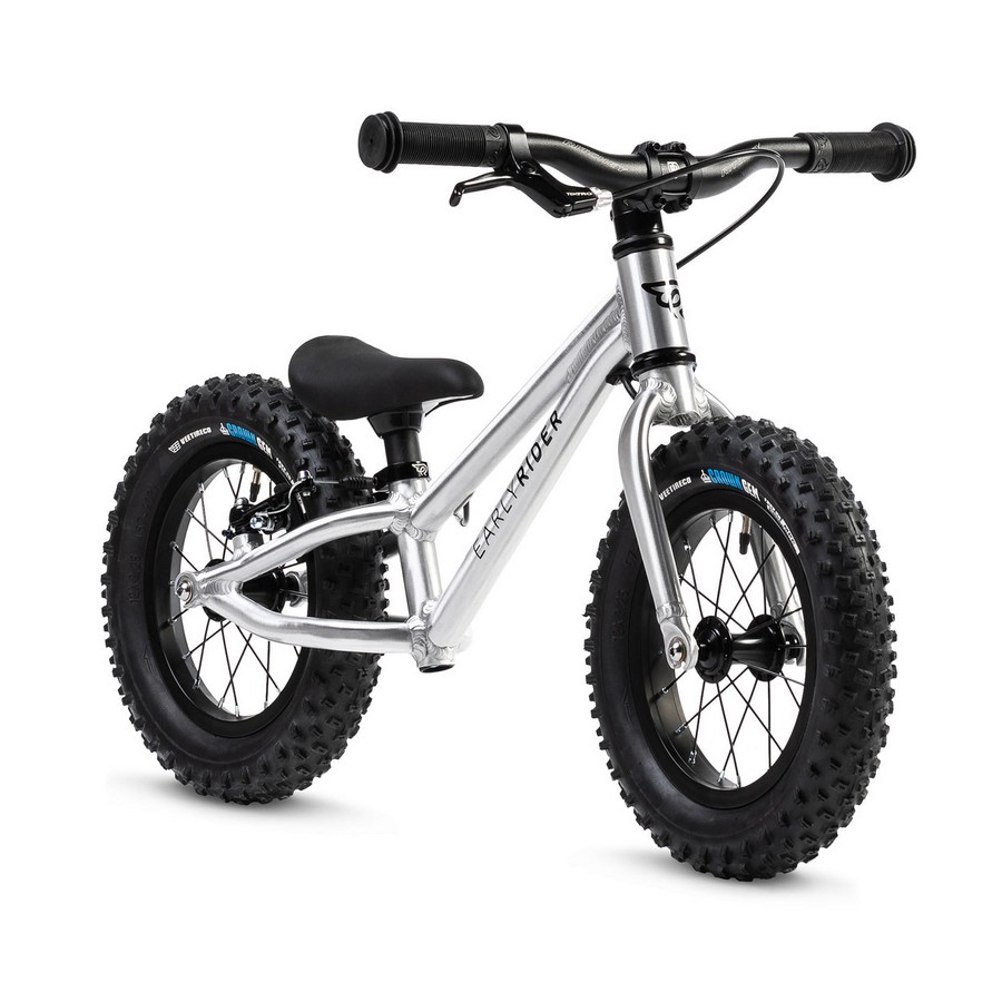Bicicletta Pedagogica Big Foot 12'' 2-4 Anni Brushed Aluminium