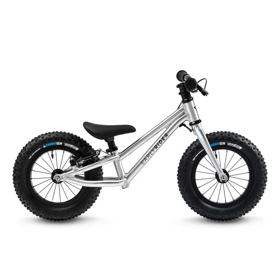 Bicicletta Pedagogica Big Foot 12'' 2-4 Anni Brushed Aluminium #1