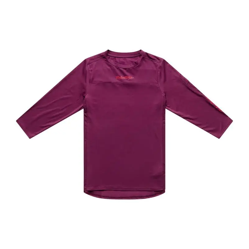 Three Quarter Sleeve T-Shirt Rockus Ride Sangria Size S - image