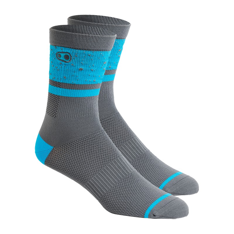 MTB Socks Splatter Edition Grey/Light Blue Size S/M (39-41)