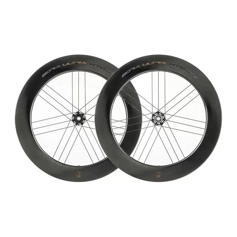 Coppia ruote BORA ULTRA WTO 80 c21 DCS tubeless ready 2-Way Fit disc Campagnolo N3W 12-13v - image