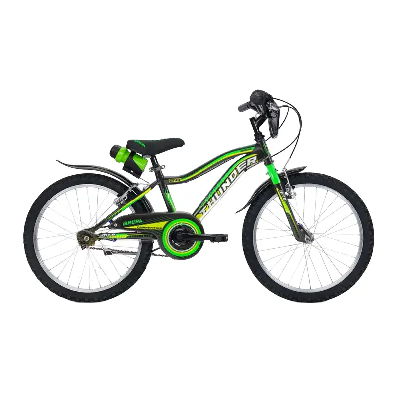 Bicicleta Niño 6-7 Años 20'' Kids Acero Thunder 1v Negro/Verde - image