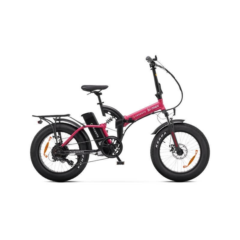 Bicicleta Dobrável Fat Bike BiMax 20'' 7v 374Wh Bafang Preto/Vermelho Tamanho Único