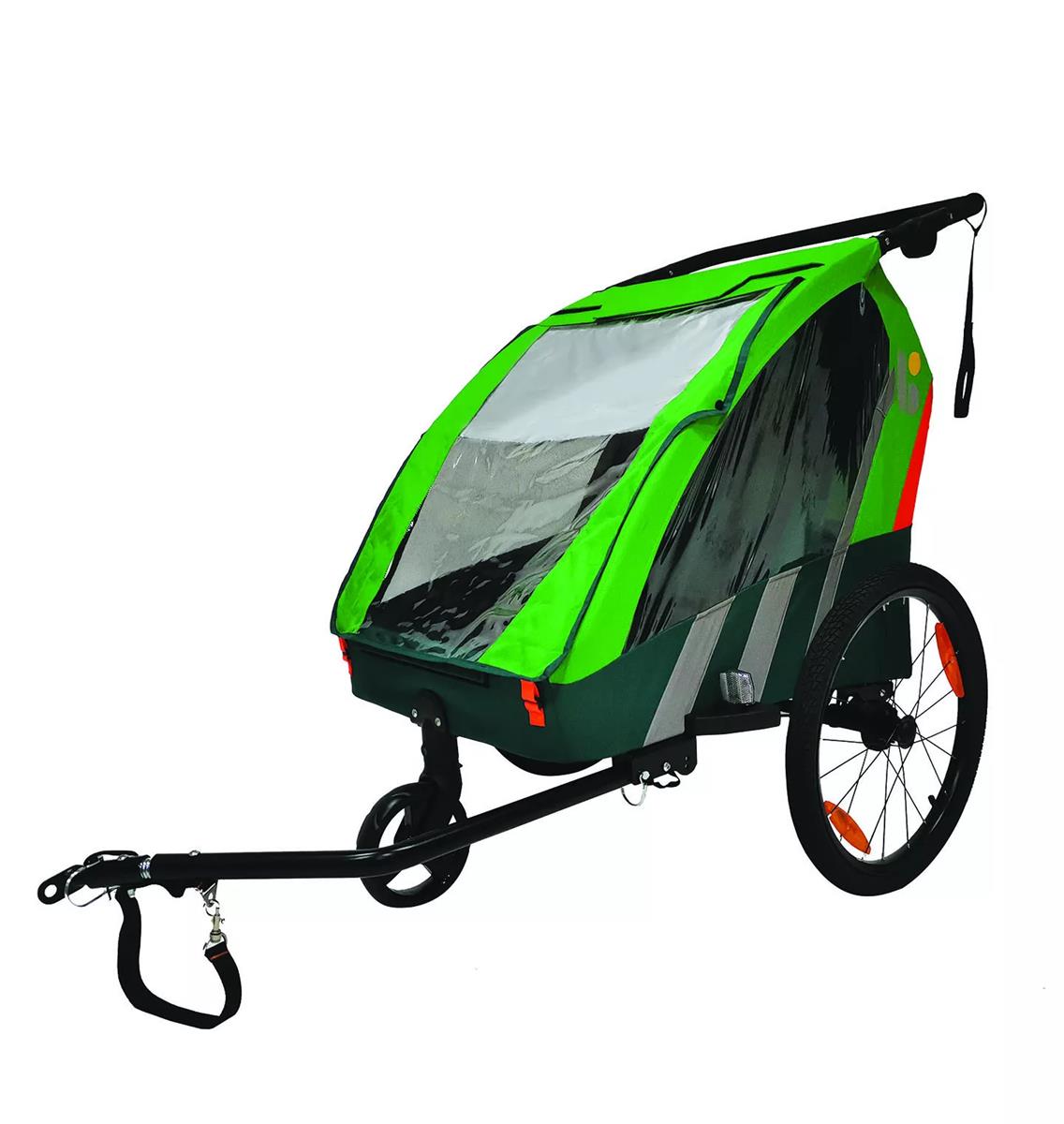 Remolque/cochecito para bicicleta infantil Trailblazer 20'' Verde