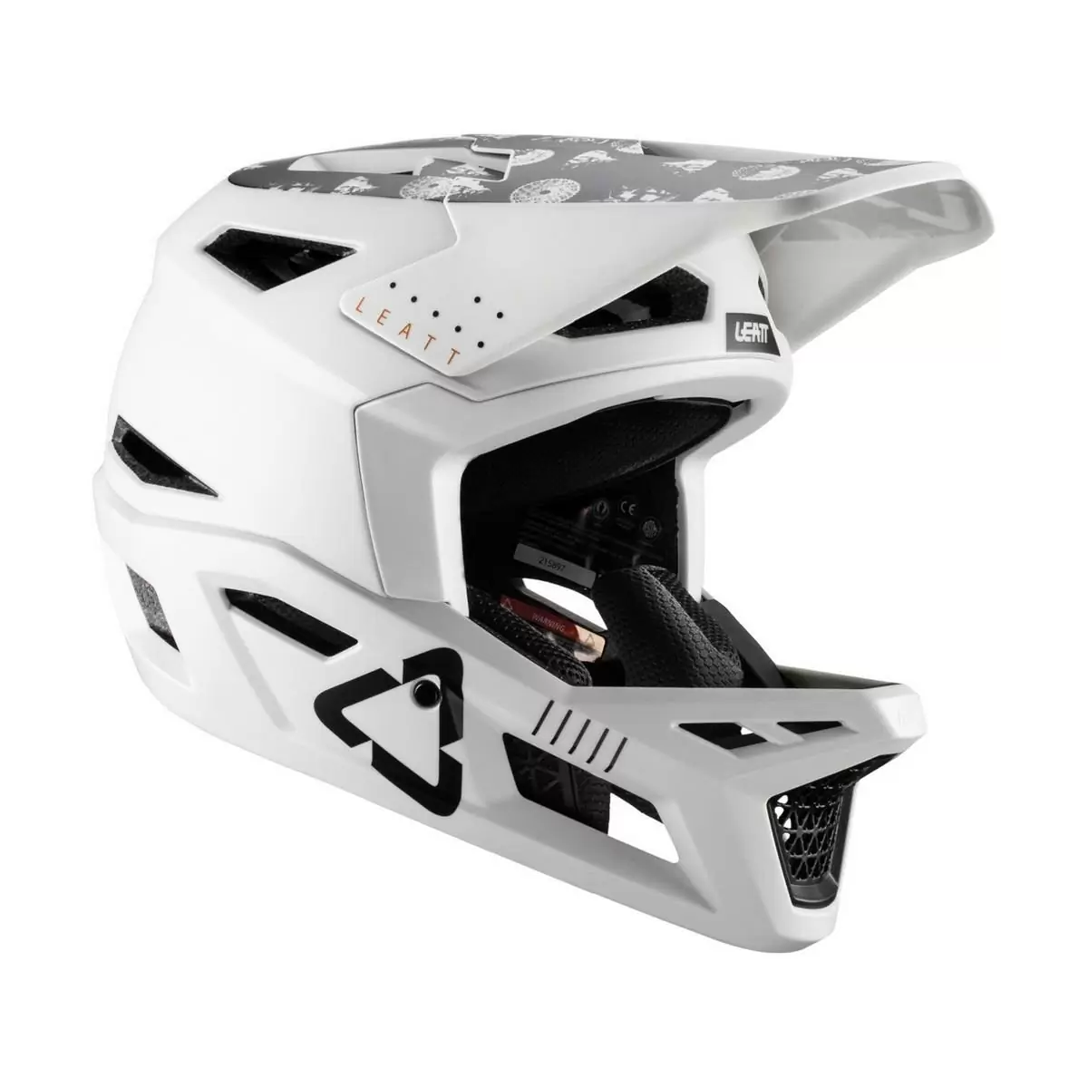 Gravity 4.0 Full Face MTB Helmet White Size M (57-58cm) #3