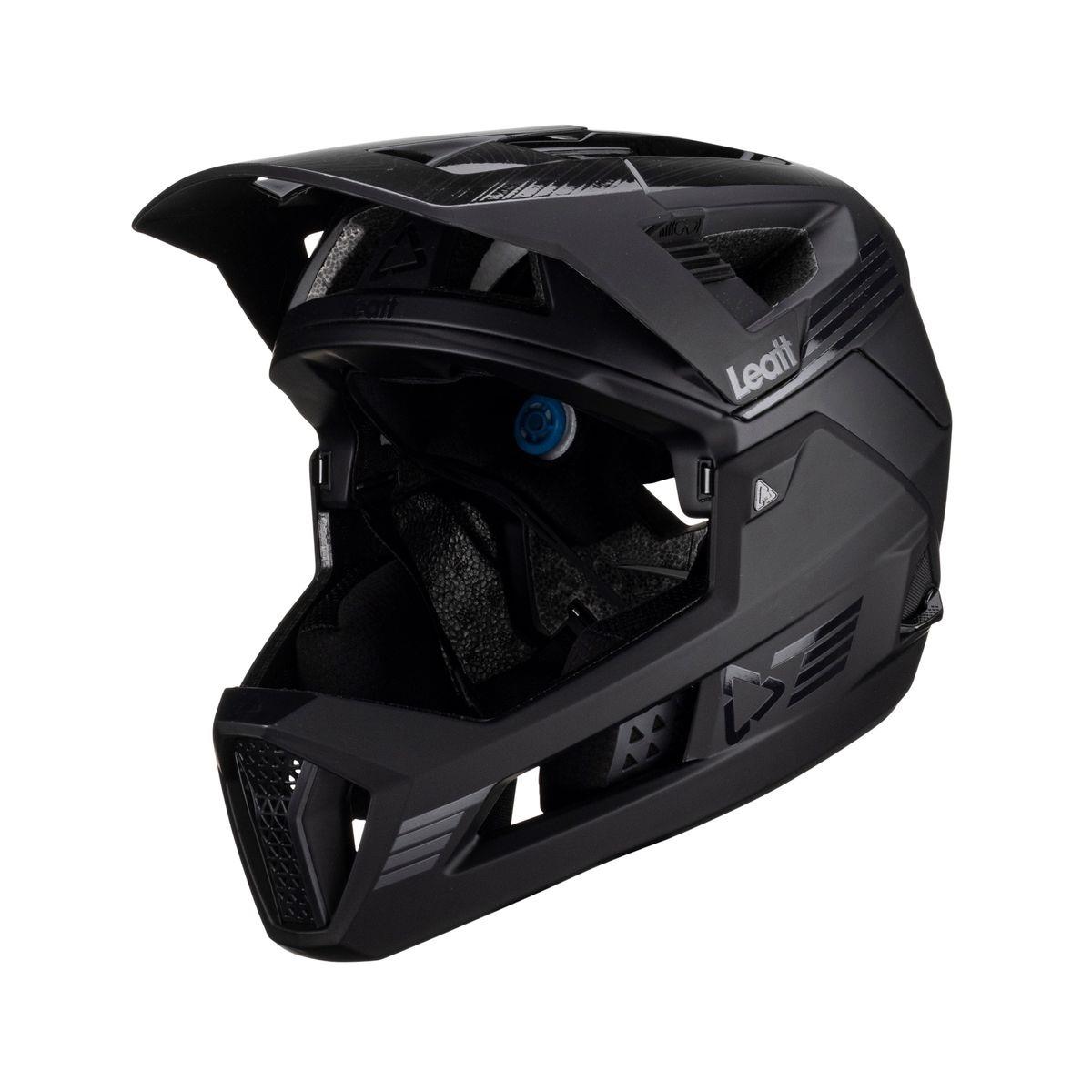 Full-Face Helmet MTB 4.0 Enduro Removable Chinguard Stealth Black Size S (51-55cm)