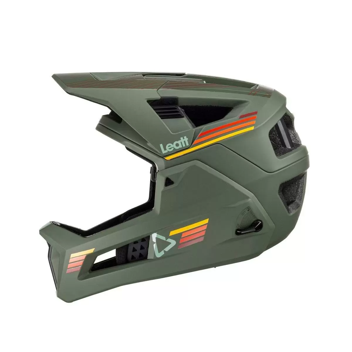 Full-Face Helmet MTB 4.0 Enduro Removable Chinguard Green Pine Size M (55-59cm) #1