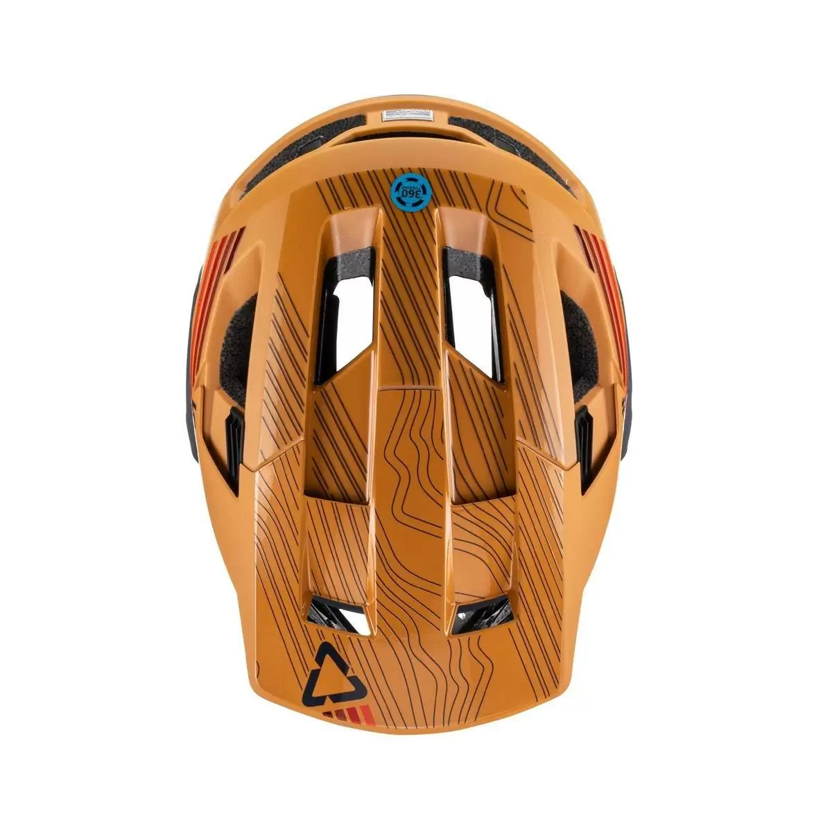 Full-Face Helmet MTB 4.0 Enduro Removable Chinguard Orange/Blue Size S (51-55cm) #4
