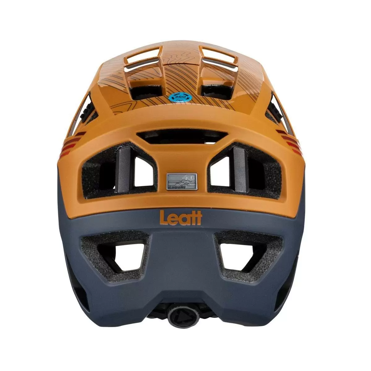 Full-Face Helmet MTB 4.0 Enduro Removable Chinguard Orange/Blue Size L (59-63cm) #5