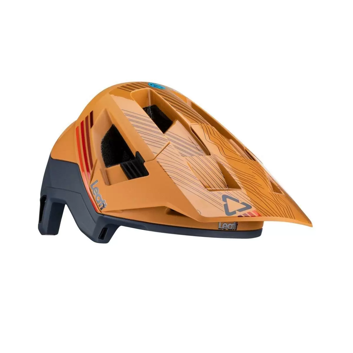 Full-Face Helmet MTB 4.0 Enduro Removable Chinguard Orange/Blue Size S (51-55cm) #6