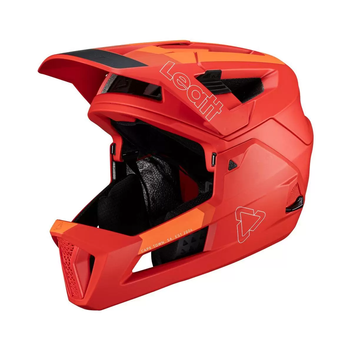 Leatt 1024120271 mtb enduro 40 helmet with removable chin guard red s