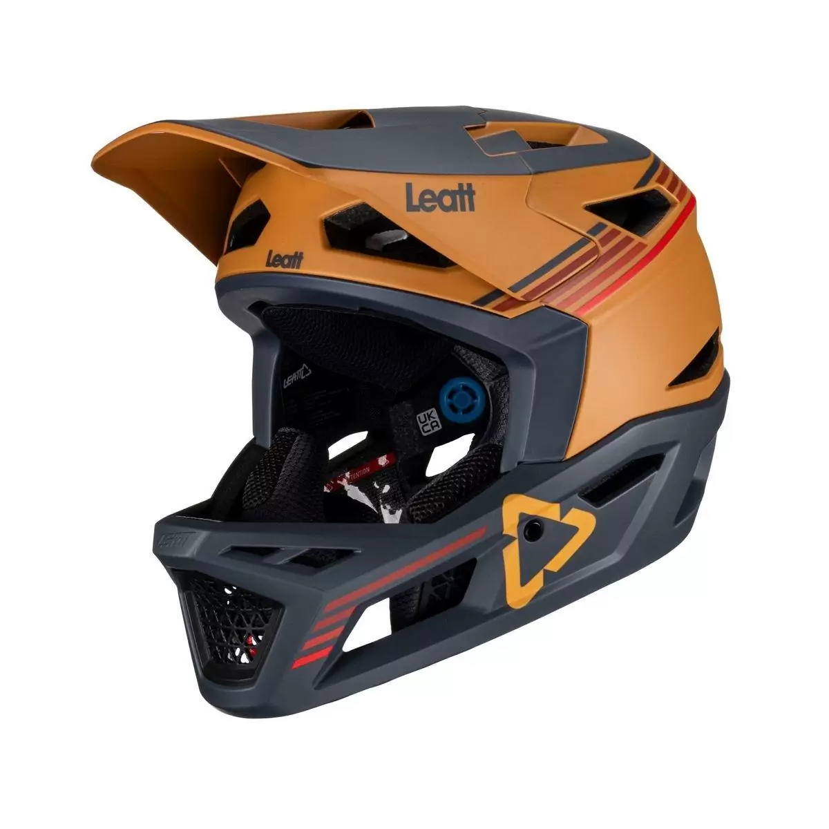Full-Face Helmet MTB 4.0 Gravity Blue/Orange Size S (51-55cm) - image
