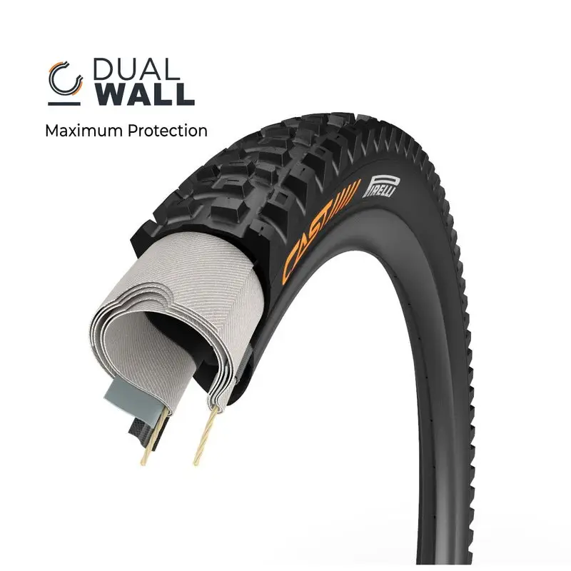 CAST CAST CASTIST 29 x 2.40 '' Dual Wall 2-Pry 120TPI DISADE DH TUBELESS READY BLACK #2