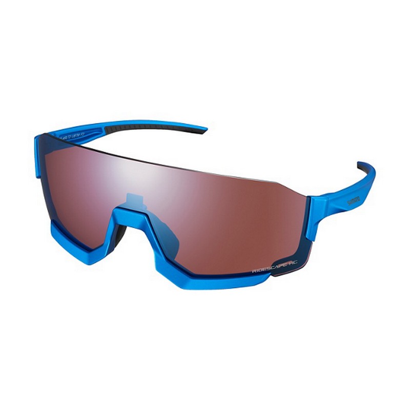 ARLT2 Aerolite Blue-Brille mit roten Ridescape-Gläsern