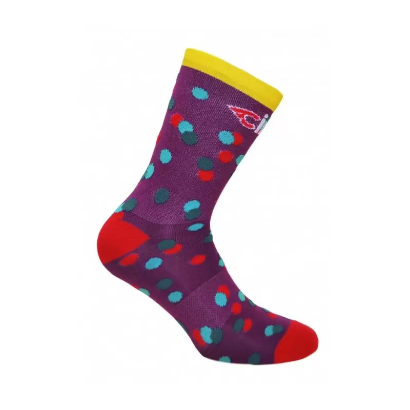 Chaussettes Caleido Dots Violet Taille XS/S (35-38) #1