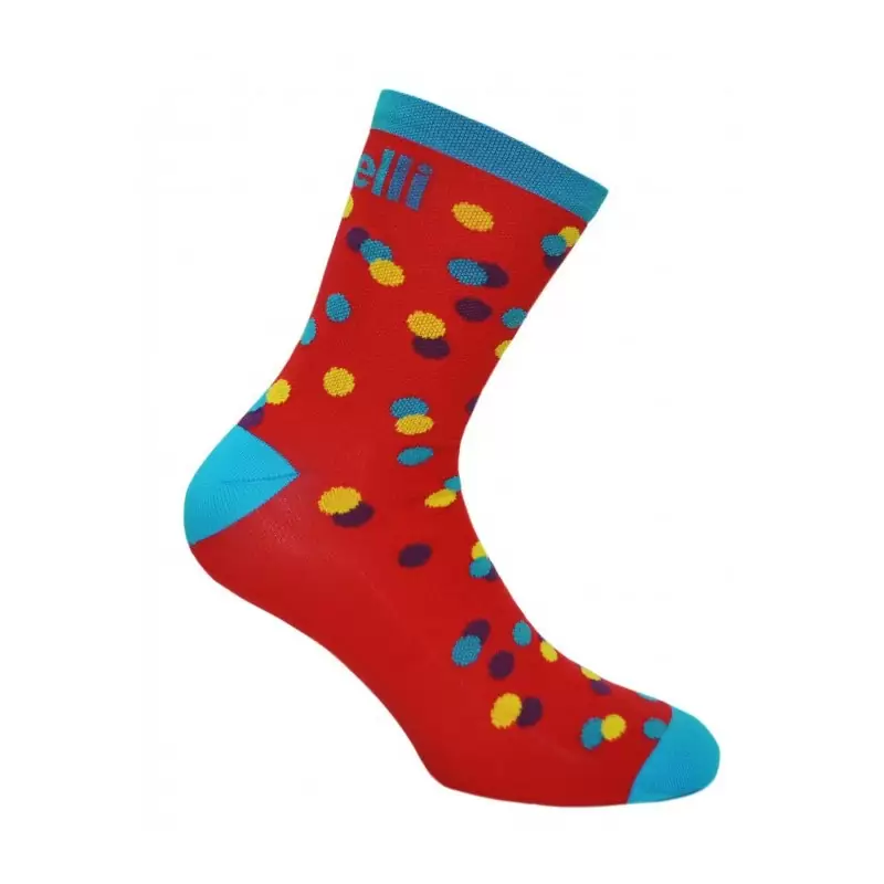 Socken Caleido Dots Rot Größe XS/S (35-38) #1