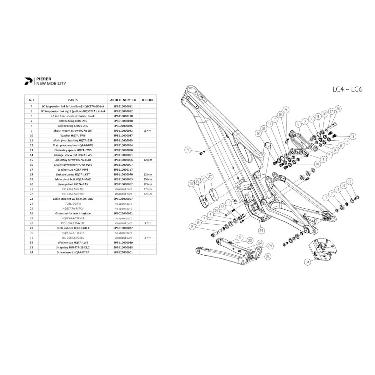Cuscinetto 61902-2RS1 per carro inferiore  Mountain Cross / Hard Cross / Light Cross dal 2022 #2