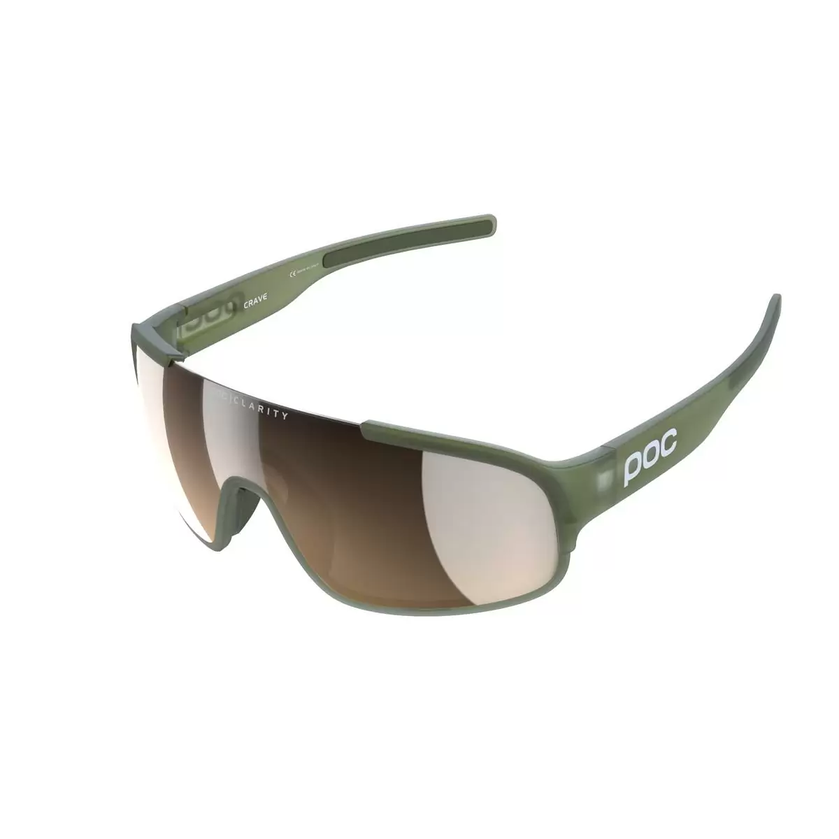 Crave Sunglasses Epidote Green Brown/Silver Mirror Lens - image
