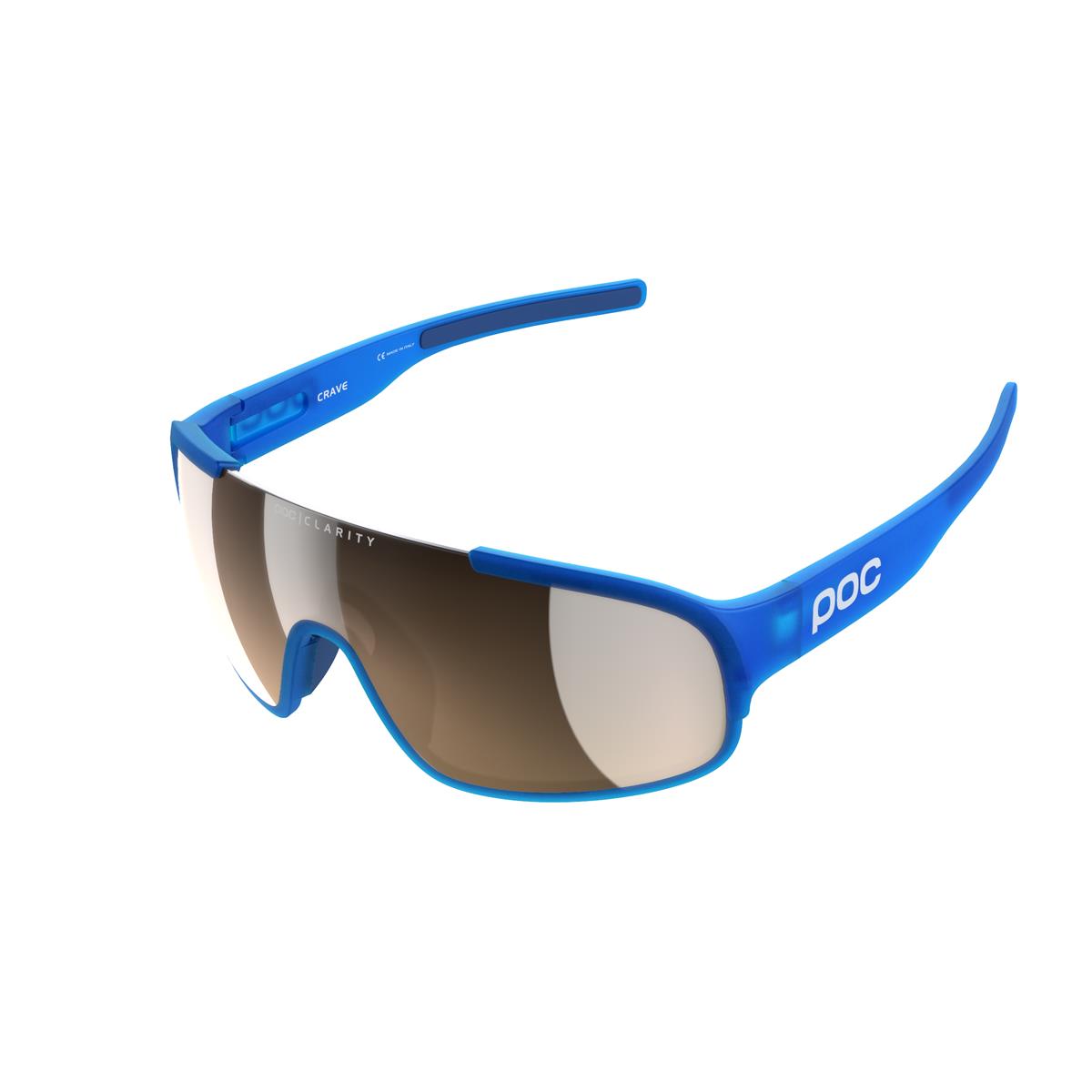 Crave Sunglasses Opal Blue Translucent Lens Brown/Silver Mirror