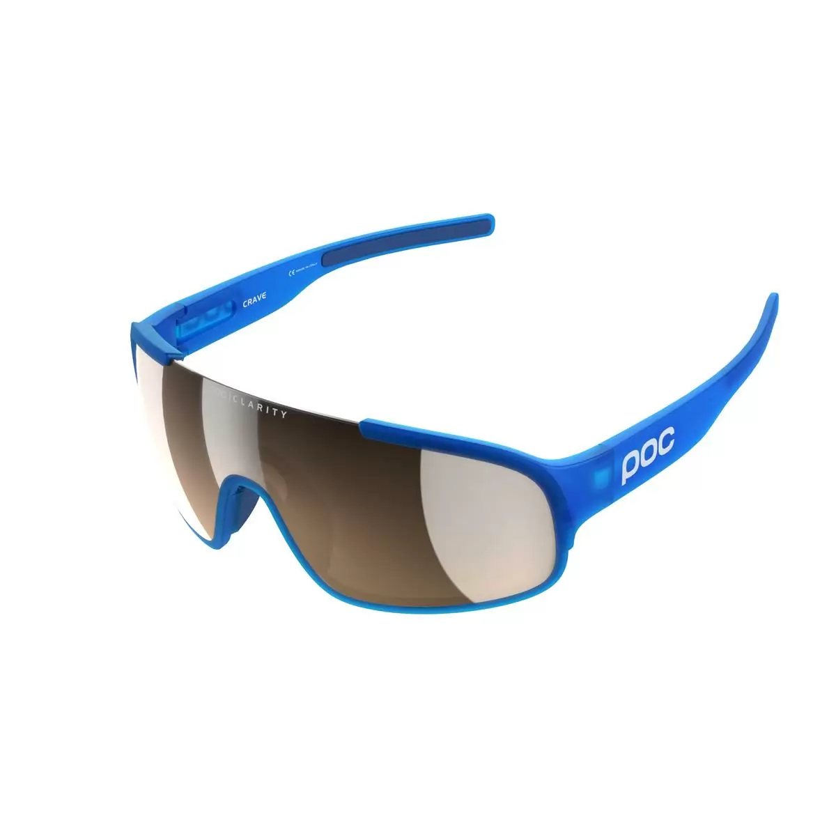 Crave Sunglasses Opal Blue Translucent Lens Brown/Silver Mirror - image