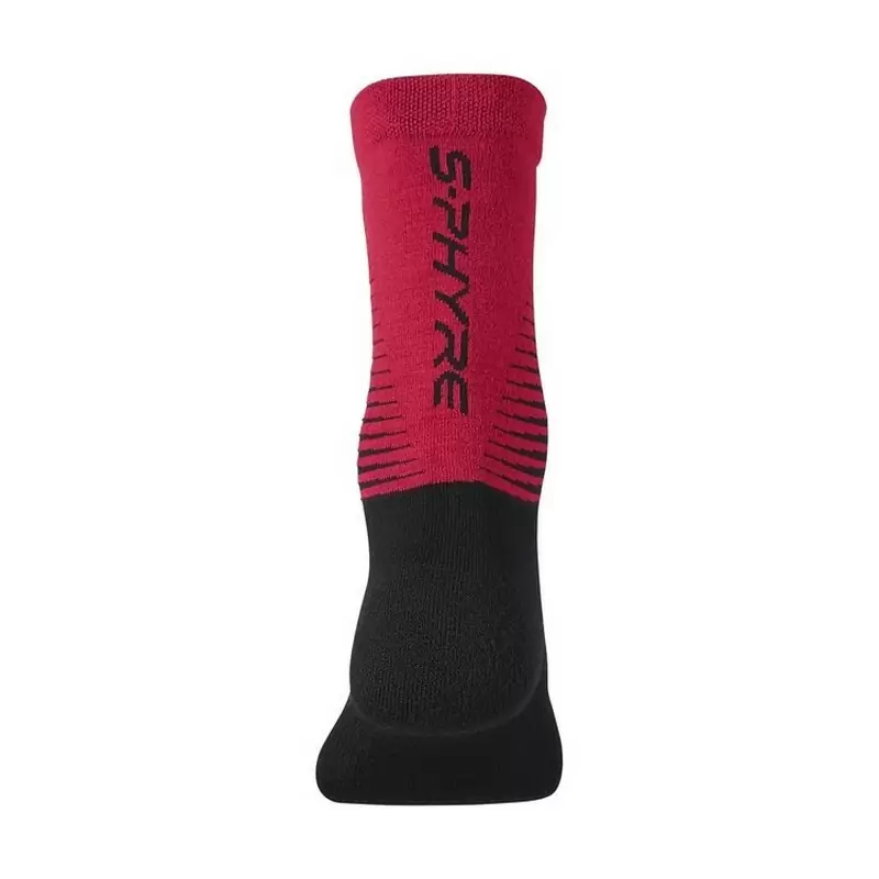 Merino Winter Socks S-Phyre Black/Red Size S/M (36-40) #2