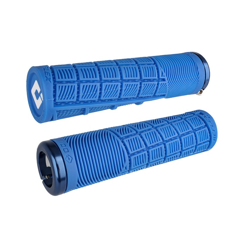 Pair of MTB Reflex XL V2.1 Grips 34,5x135mm Blue