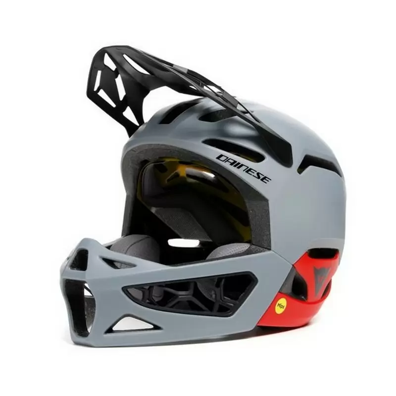Linea 01 MIPS NFC MTB Full Face Helmet Grey/Red Size S-M (54-56cm) - image