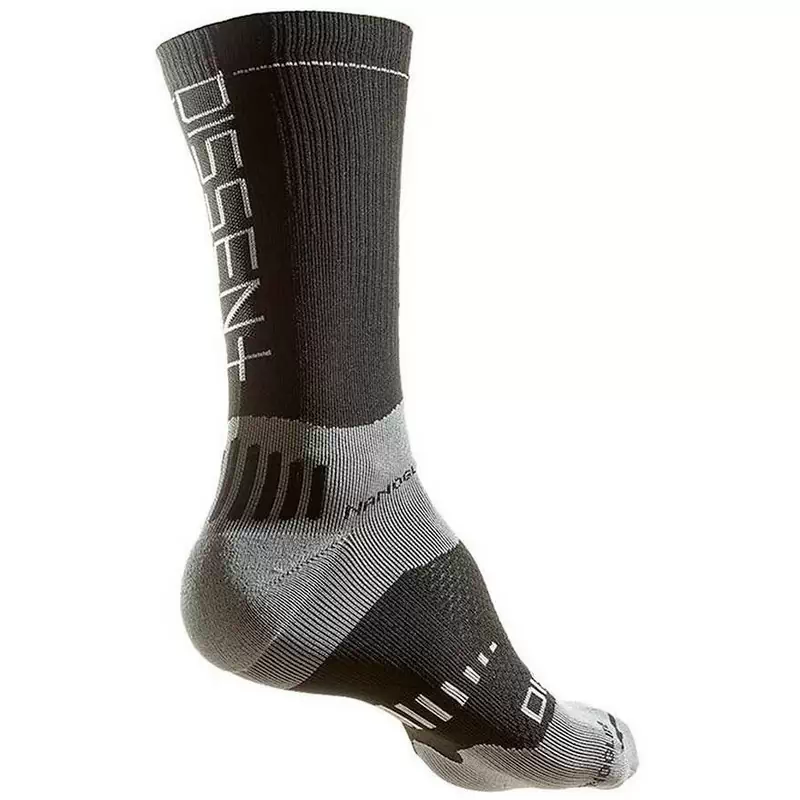 Supercrew Compressione Nano 8Inch Socks Black Size 43-45.5 - image