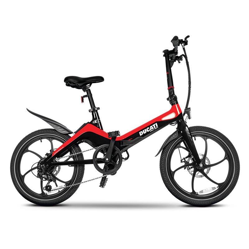 Bici Elettrica Pieghevole MG20 20'' 6v 378Wh Rosso Taglia Unica