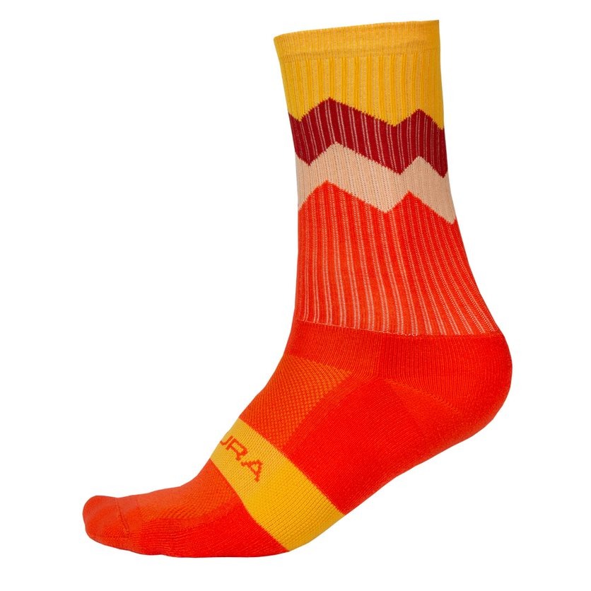 Jagged Socks Paprika Red Size L/XL