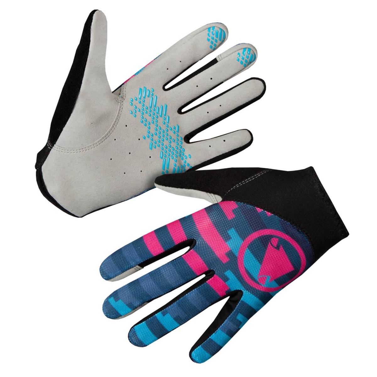 Hummvee Lite Icon Long-Finger Gloves Blue/Purple Size S