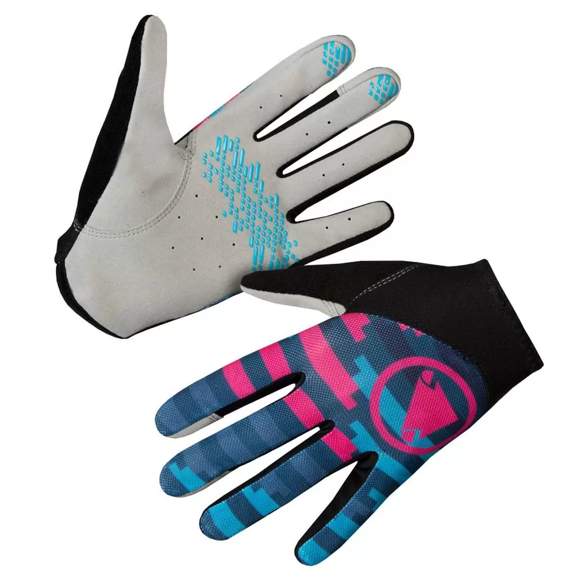 Hummvee Lite Icon Long-Finger Gloves Blue/Purple Size M - image
